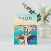 Carte Postale Naxos Grèce (Debout devant)