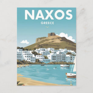 Carte Postale Naxos Grèce Beach Travel