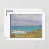 Carte Postale Naxos, Grèce/ Plage (Devant / Derrière)