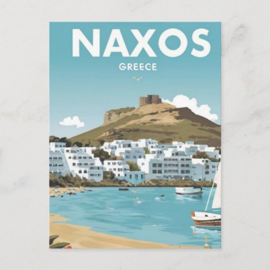 Carte Postale Naxos Grèce  Plage Voyage (Devant)