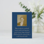 Carte Postale N'ayez jamais peur de parler avec honnêteté, vérit (Debout devant)