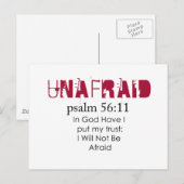 Carte Postale N'ayez pas peur ) (Devant / Derrière)