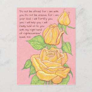 Carte Postale N'ayez pas peur~Roses