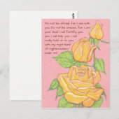 Carte Postale N'ayez pas peur~Roses (Devant / Derrière)