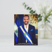 Carte Postale Nayib Bukele, Président du Salvador (Debout devant)