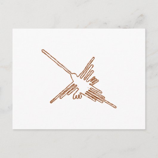 Carte Postale Nazca Lines Croquis de colibris (Devant)