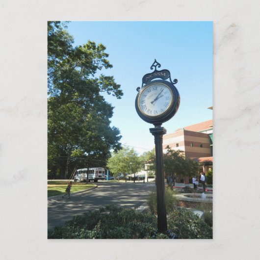 Carte Postale NCSSM, horloge Bryan (Devant)