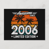 Carte Postale Né 2006 Limited Edition Retro Awesome depuis 2006 (Devant)