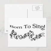 Carte Postale Né À Chanter (Devant / Derrière)