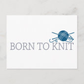 Carte Postale Né À Knit (Devant)
