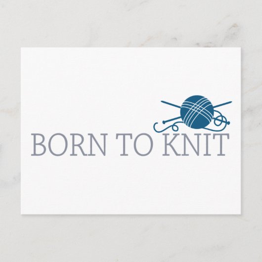 Carte Postale Né À Knit (Devant)