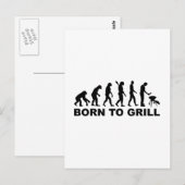 Carte Postale Né à l'évolution du grill (Devant / Derrière)