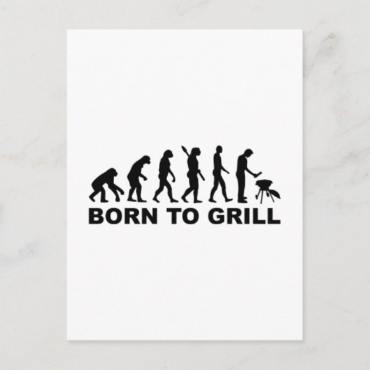 Carte Postale Né à l'évolution du grill (Devant)