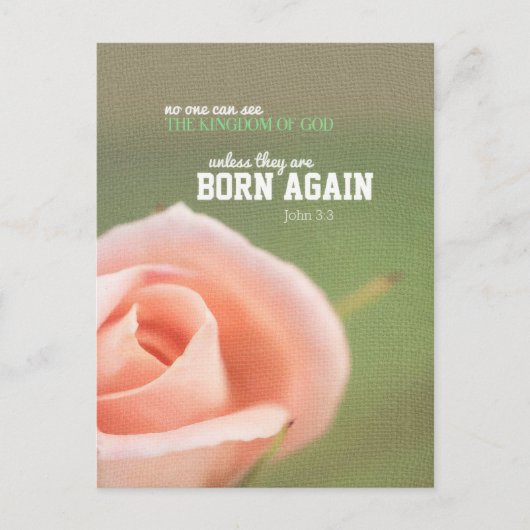 Carte Postale Né à nouveau (Devant)