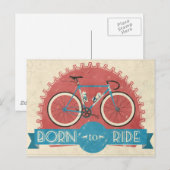 Carte Postale Né à Ride (Devant / Derrière)