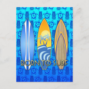 Carte Postale Né Au Surf