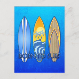 Carte Postale Né Au Surf