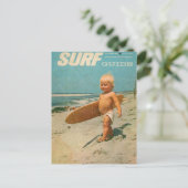 Carte Postale Né Au Surf | Plaisir surf Vintage (Debout devant)