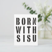 Carte Postale Né avec du Sisu (Debout devant)