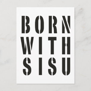 Carte Postale Né Avec Sisu