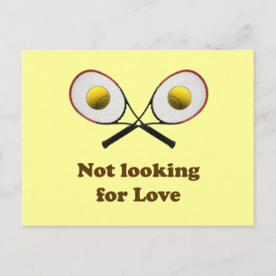 Carte Postale Ne cherchez pas Love Tennis