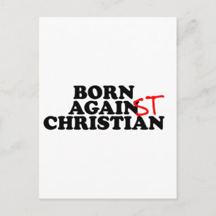 Carte Postale Né contre Christian