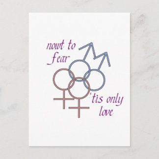 Carte Postale Ne craignez pas, c'est seulement l'amour !
