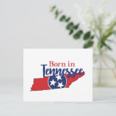 Carte Postale Né dans le Tennessee Symboles de l'État État volon (Debout devant)