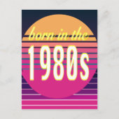 Carte Postale Né dans les années 1980, Millennials, Gen X, année (Devant)