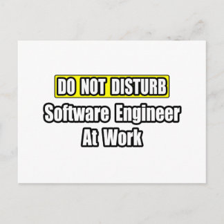 Carte Postale Ne Dérangez Pas...Ingénieur Logiciel Au Travail