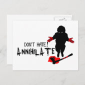 Carte Postale Ne déteste pas ! Annihiler (Devant / Derrière)
