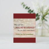 Carte Postale Ne doit pas être violé (Debout devant)