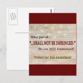 Carte Postale Ne doit pas être violé (Devant / Derrière)