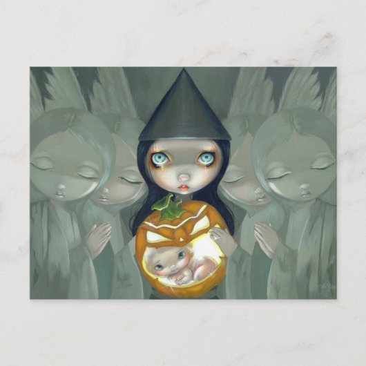 Carte postale "Né d'un Citrouille" (Devant)