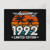 Carte Postale Né édition limitée 1992 Rétro Incroyable Depuis 19 (Devant)