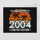 Carte Postale Né édition limitée 2004 Rétro Incroyable Depuis 20 (Devant)
