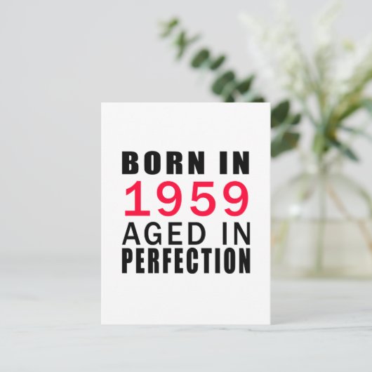 Carte Postale Né En 1959 En Perfection (Debout devant)