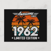 Carte Postale Né en 1962 Édition Limitée Rétro Incroyable Depuis (Devant)