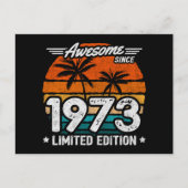 Carte Postale Né en 1973 Édition Limitée Rétro Incroyable Depuis (Devant)