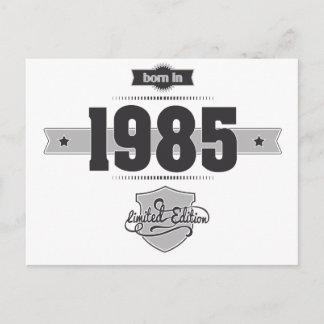 Carte Postale Né en 1985 (Dark&Lightgrey)