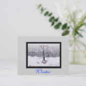 Carte Postale Né en hiver (Debout devant)
