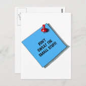 CARTE POSTALE NE FAITES PAS DE PETITS MEMO DE STUFF (Devant / Derrière)