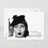 Carte Postale Ne frottez pas le bâton à lèvres (Devant / Derrière)