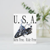 Carte Postale Né Gratuit, Ride Gratuit (Debout devant)