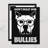 Carte Postale ne intimidez pas nos brutes (Devant / Derrière)