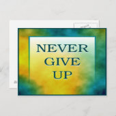 CARTE POSTALE NE JAMAIS ABANDONNER (Devant / Derrière)