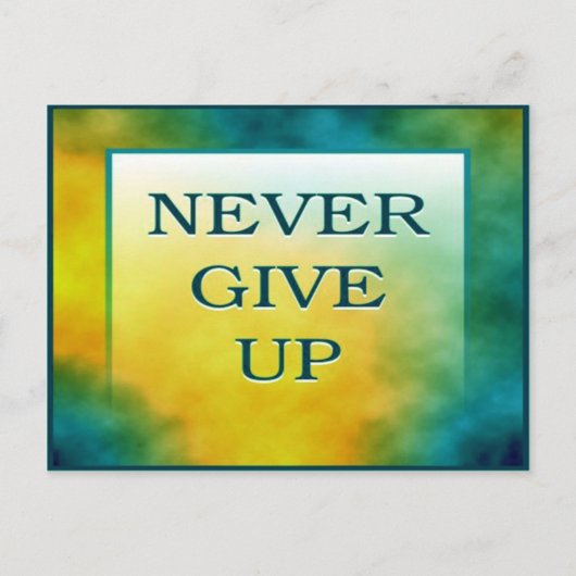 CARTE POSTALE NE JAMAIS ABANDONNER (Devant)