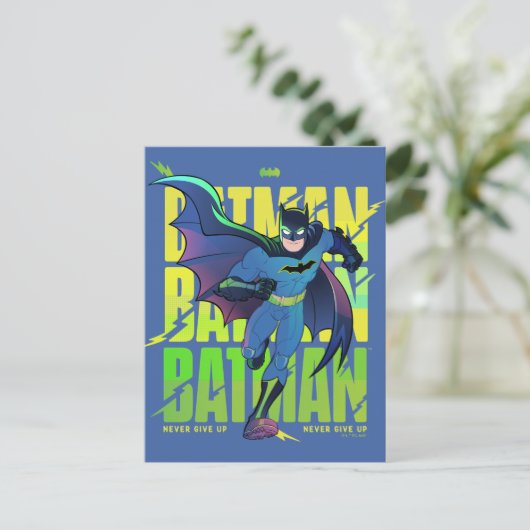 Carte Postale Ne jamais abandonner Batman en cours d'exécution g (Debout devant)