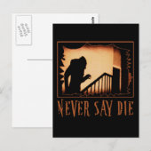 Carte Postale Ne jamais dire Die Nosferatu Halloween Tshirts, Ap (Devant / Derrière)