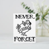 Carte Postale Ne jamais oublier - Dodo (Debout devant)